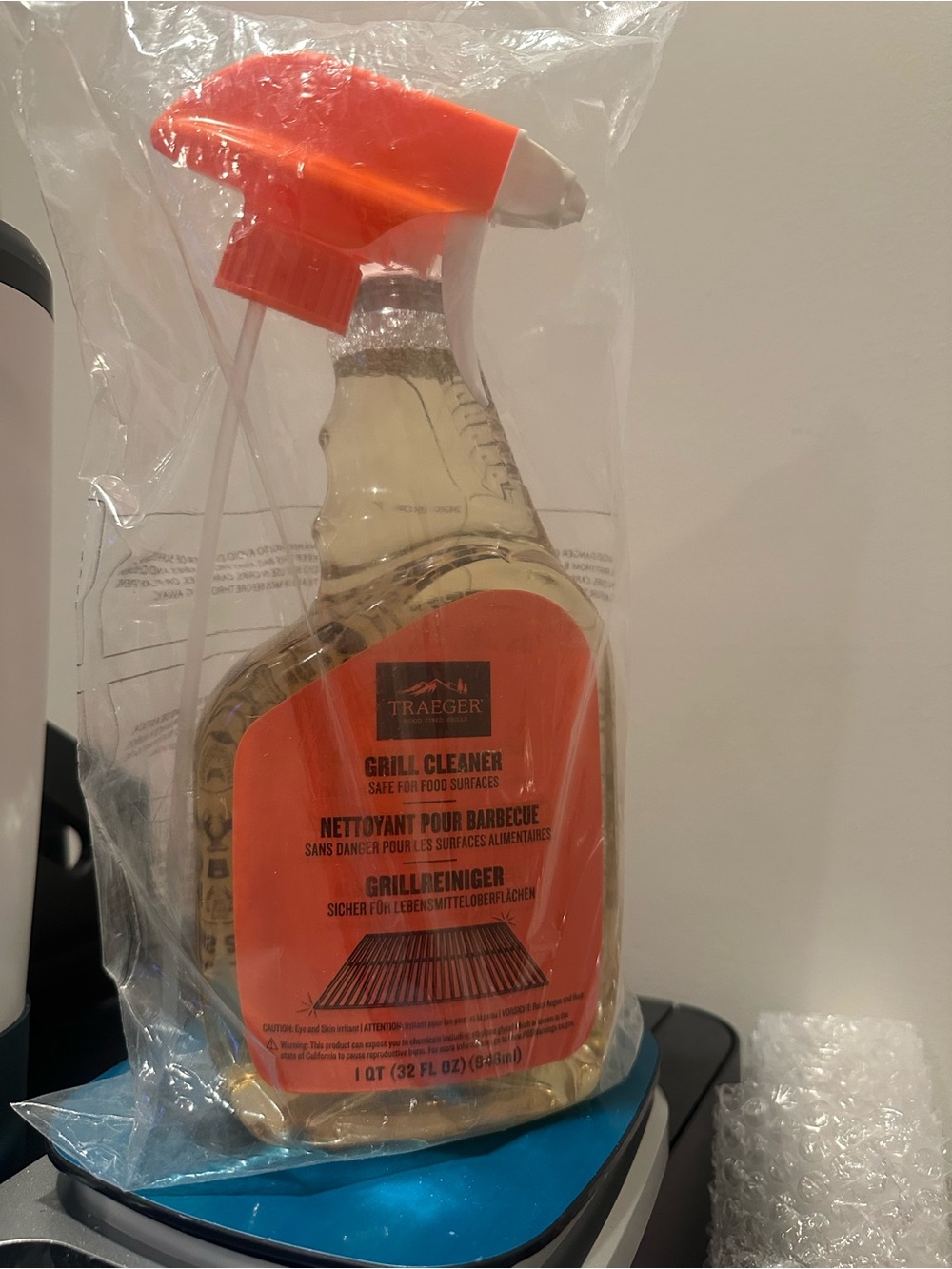 Traeger Grill Cleaner Spray Bottle - Orange Label 32oz